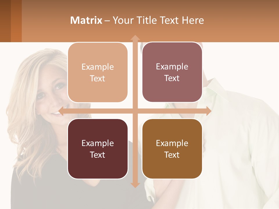 Relationship Portrait Fingers PowerPoint Template