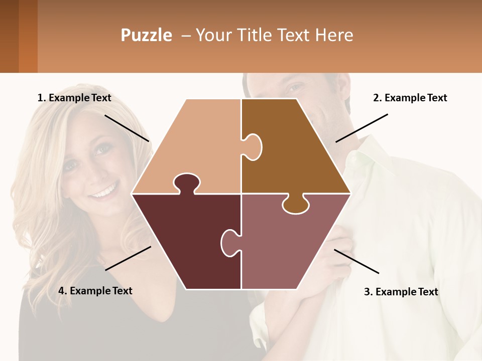 Relationship Portrait Fingers PowerPoint Template