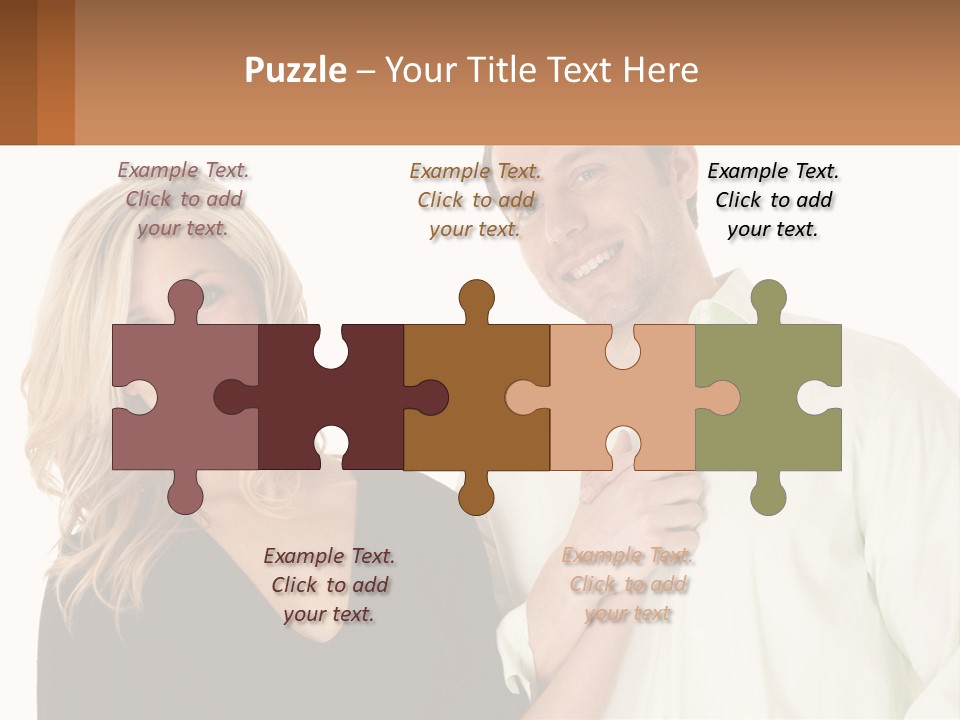 Relationship Portrait Fingers PowerPoint Template