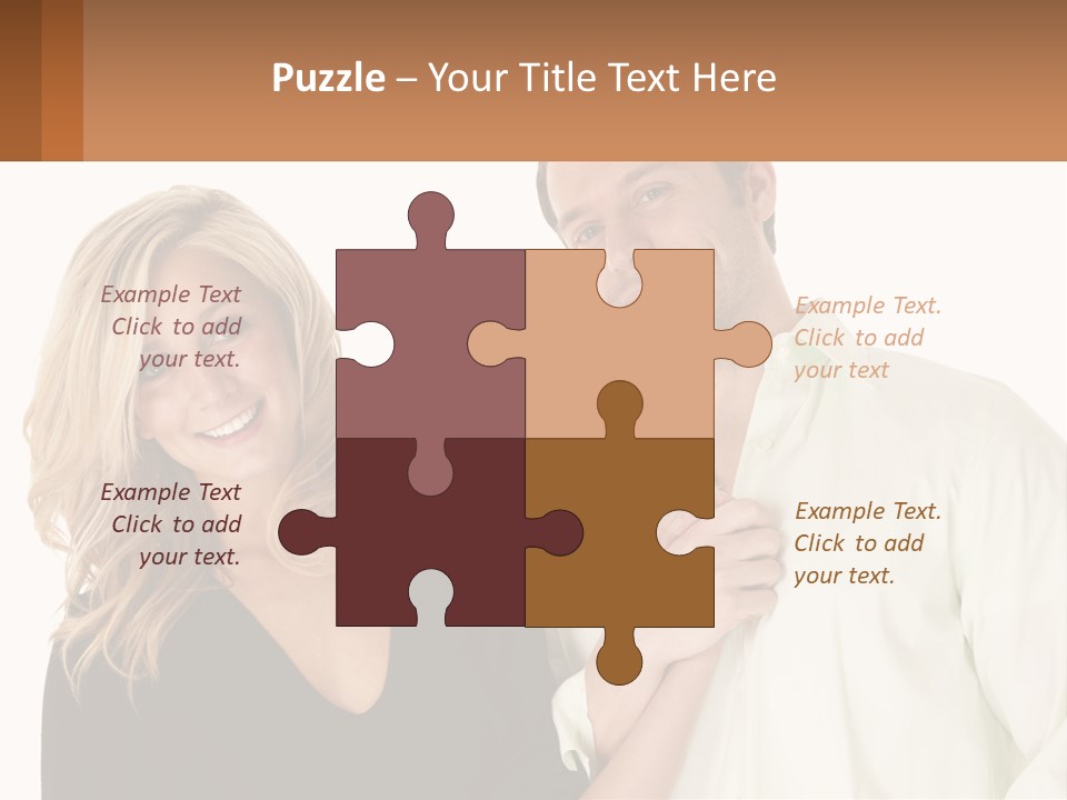 Relationship Portrait Fingers PowerPoint Template
