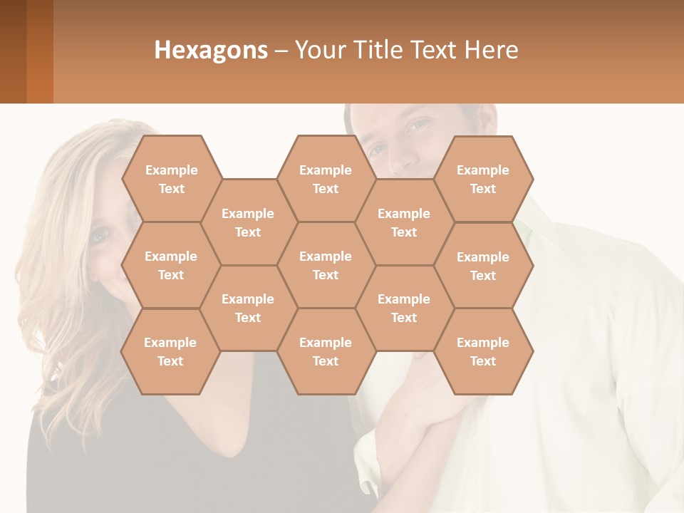 Relationship Portrait Fingers PowerPoint Template