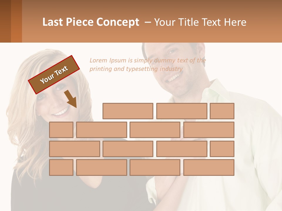 Relationship Portrait Fingers PowerPoint Template