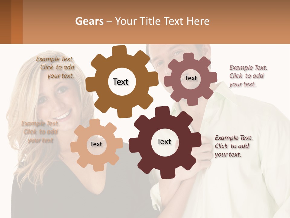 Relationship Portrait Fingers PowerPoint Template