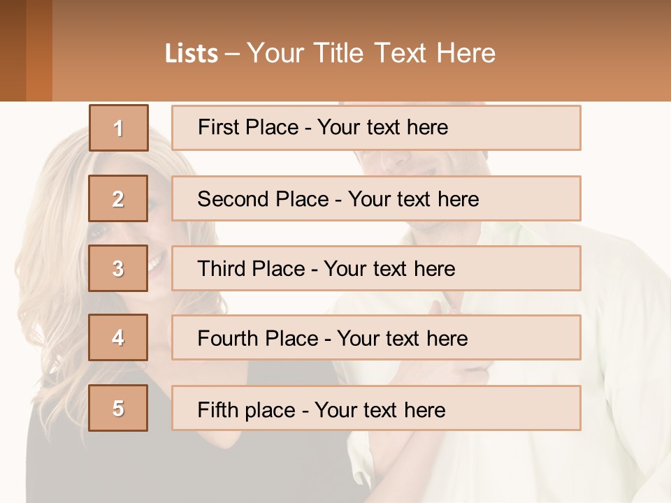 Relationship Portrait Fingers PowerPoint Template