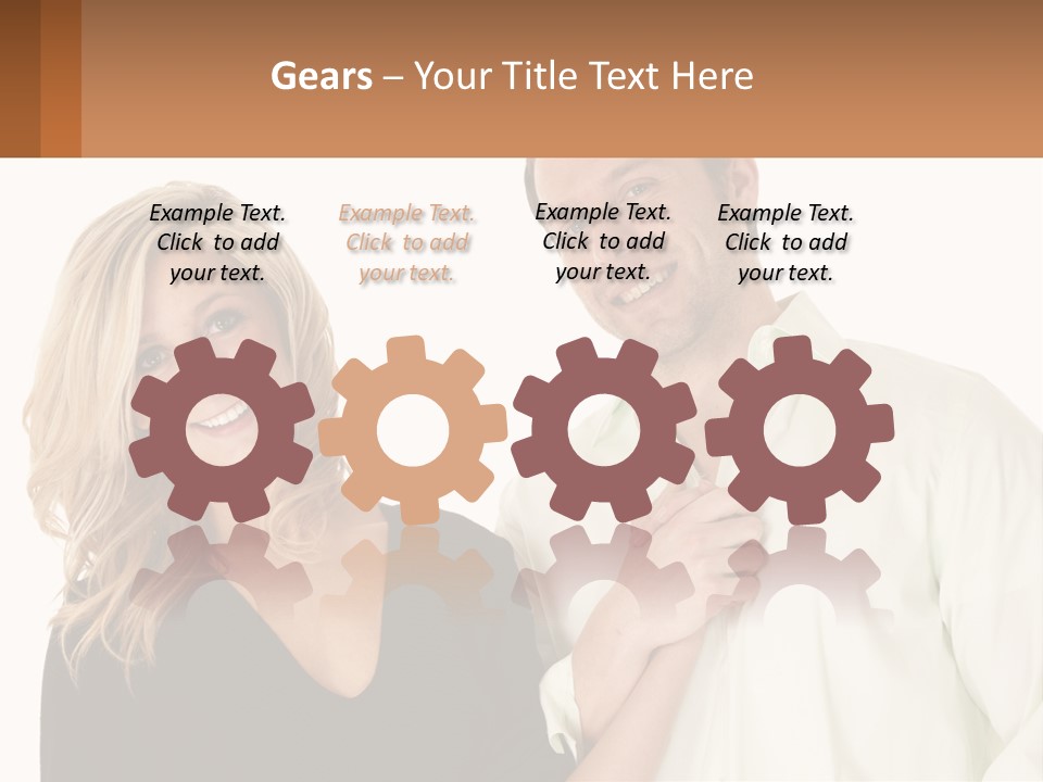 Relationship Portrait Fingers PowerPoint Template