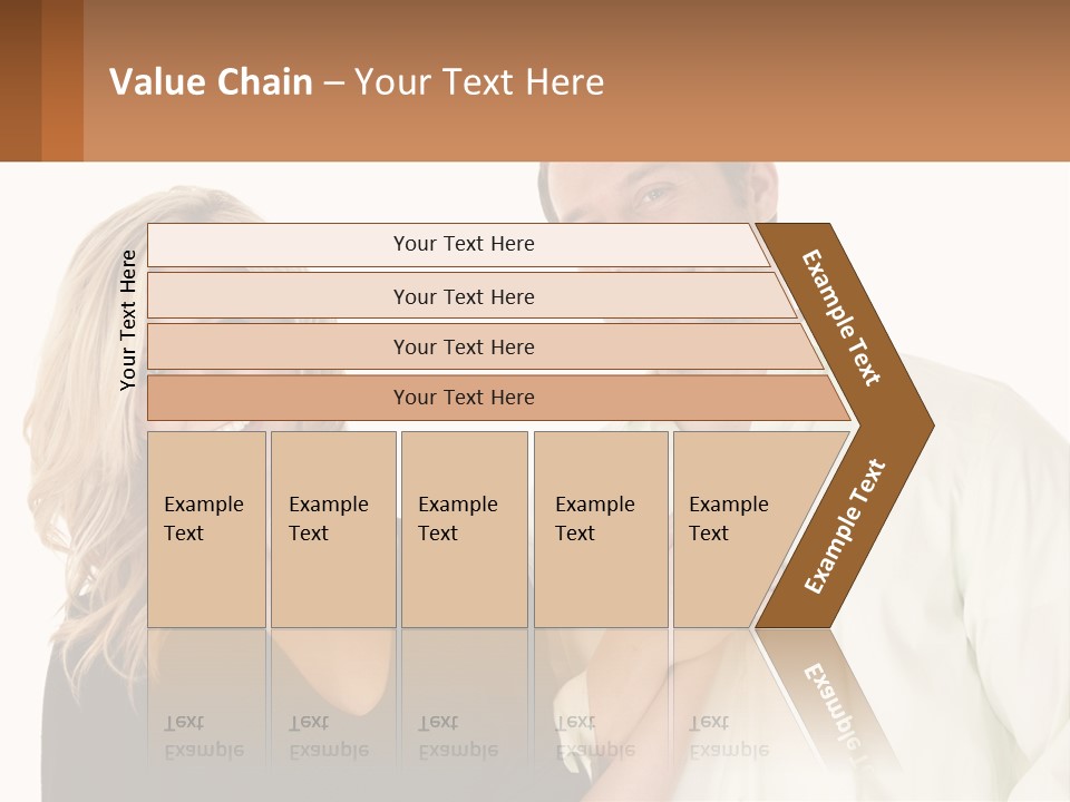 Relationship Portrait Fingers PowerPoint Template