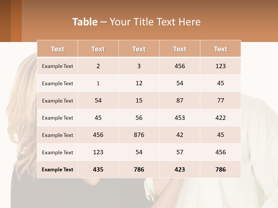 Relationship Portrait Fingers PowerPoint Template