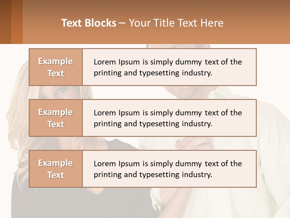 Relationship Portrait Fingers PowerPoint Template