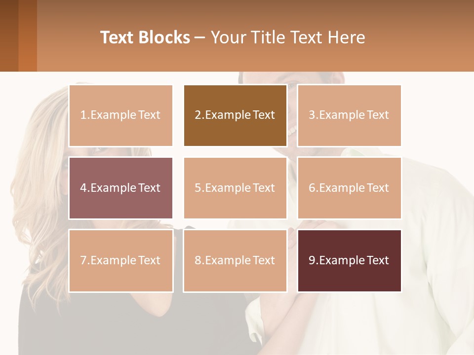 Relationship Portrait Fingers PowerPoint Template