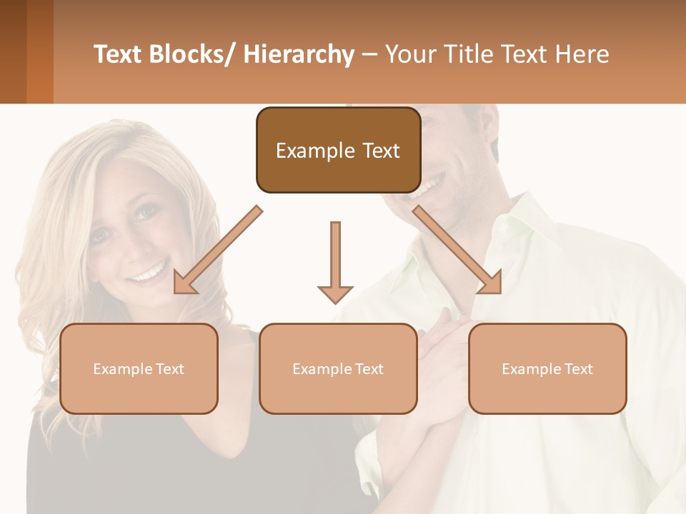 Relationship Portrait Fingers PowerPoint Template