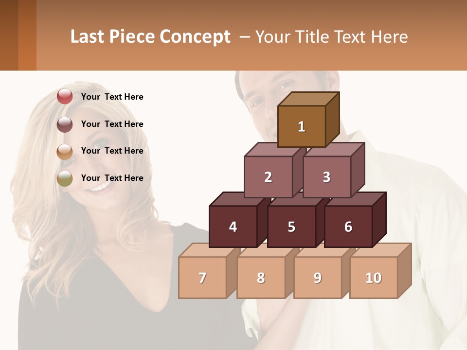 Relationship Portrait Fingers PowerPoint Template