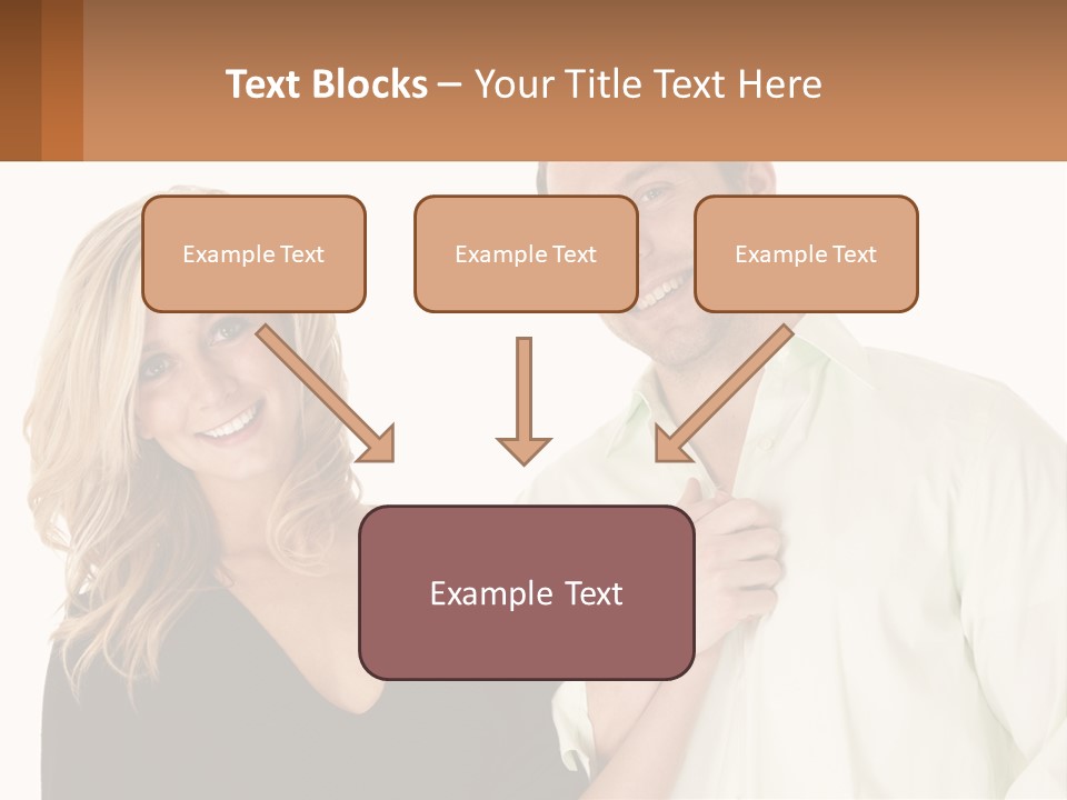 Relationship Portrait Fingers PowerPoint Template