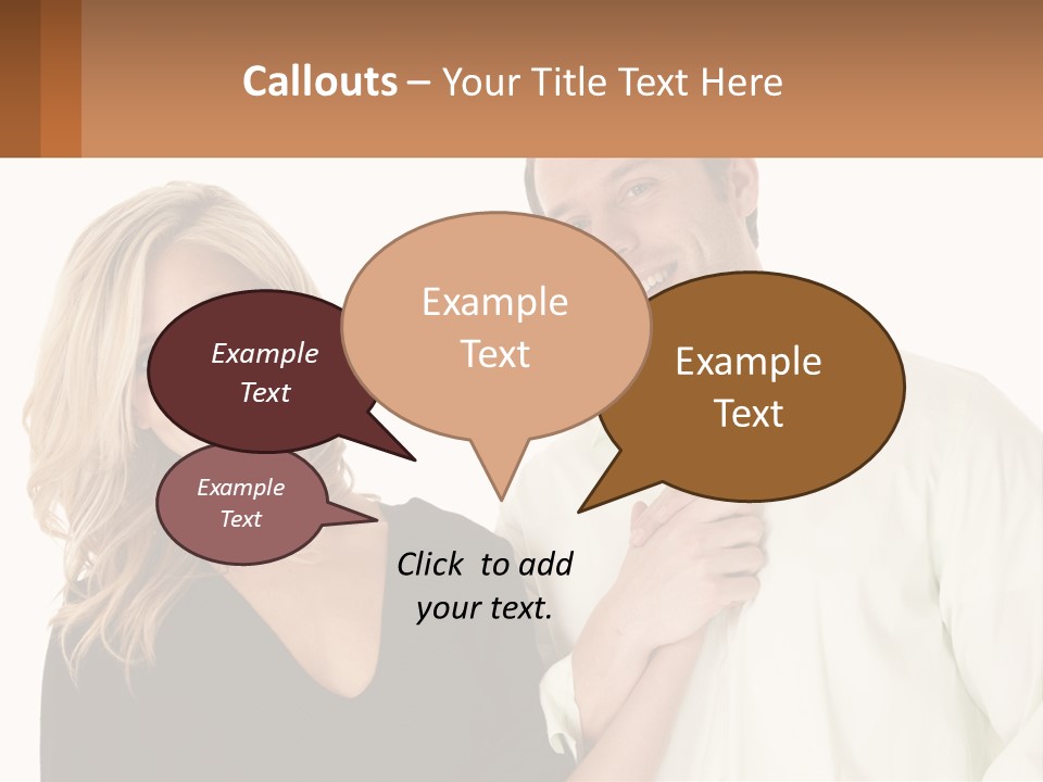 Relationship Portrait Fingers PowerPoint Template