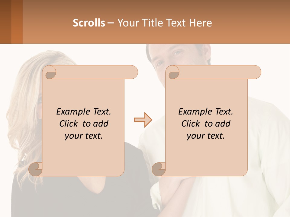 Relationship Portrait Fingers PowerPoint Template