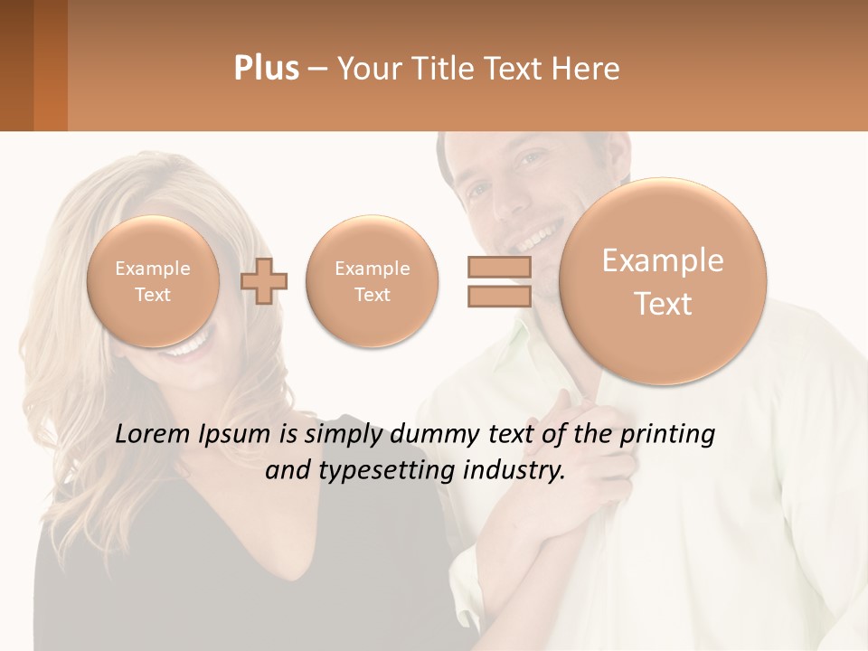 Relationship Portrait Fingers PowerPoint Template