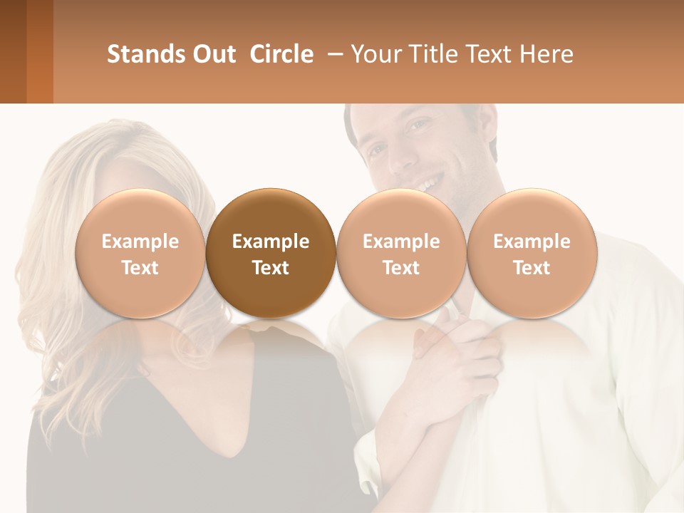 Relationship Portrait Fingers PowerPoint Template