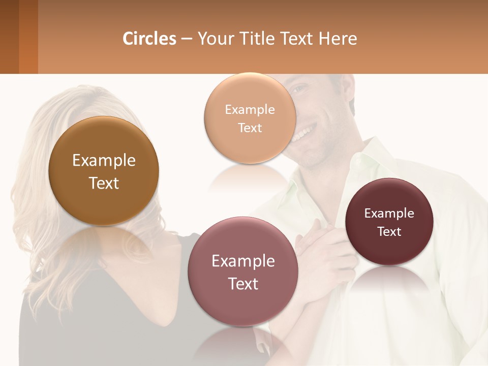 Relationship Portrait Fingers PowerPoint Template