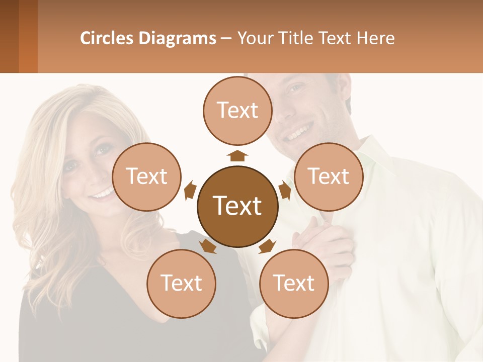 Relationship Portrait Fingers PowerPoint Template