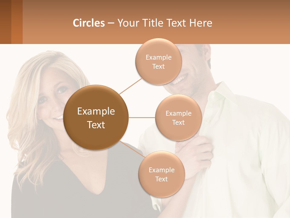 Relationship Portrait Fingers PowerPoint Template