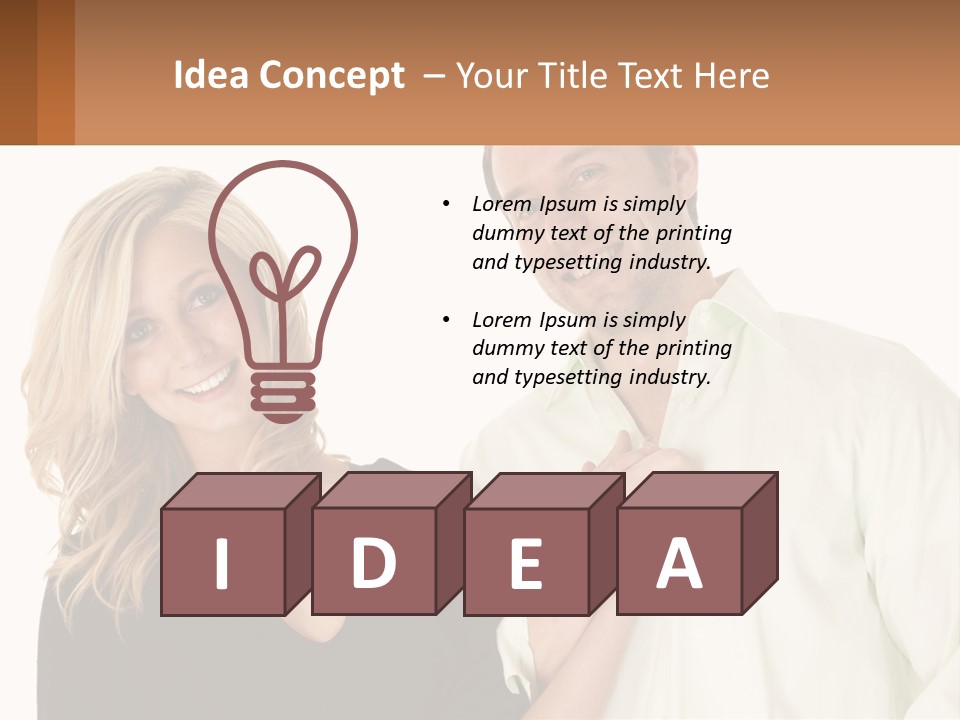 Relationship Portrait Fingers PowerPoint Template