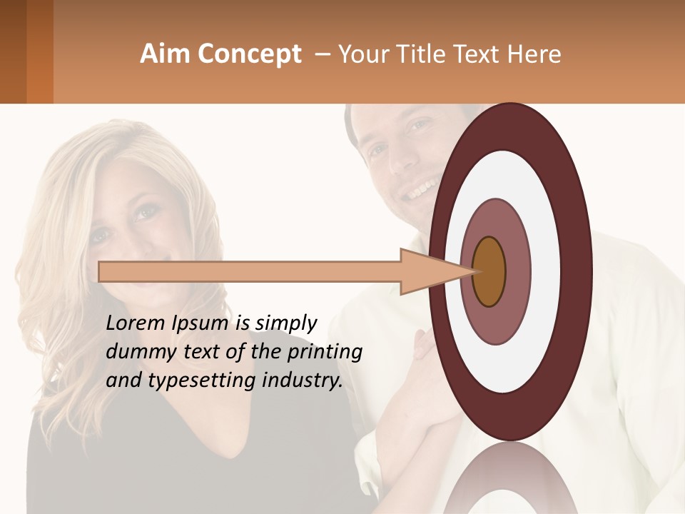 Relationship Portrait Fingers PowerPoint Template