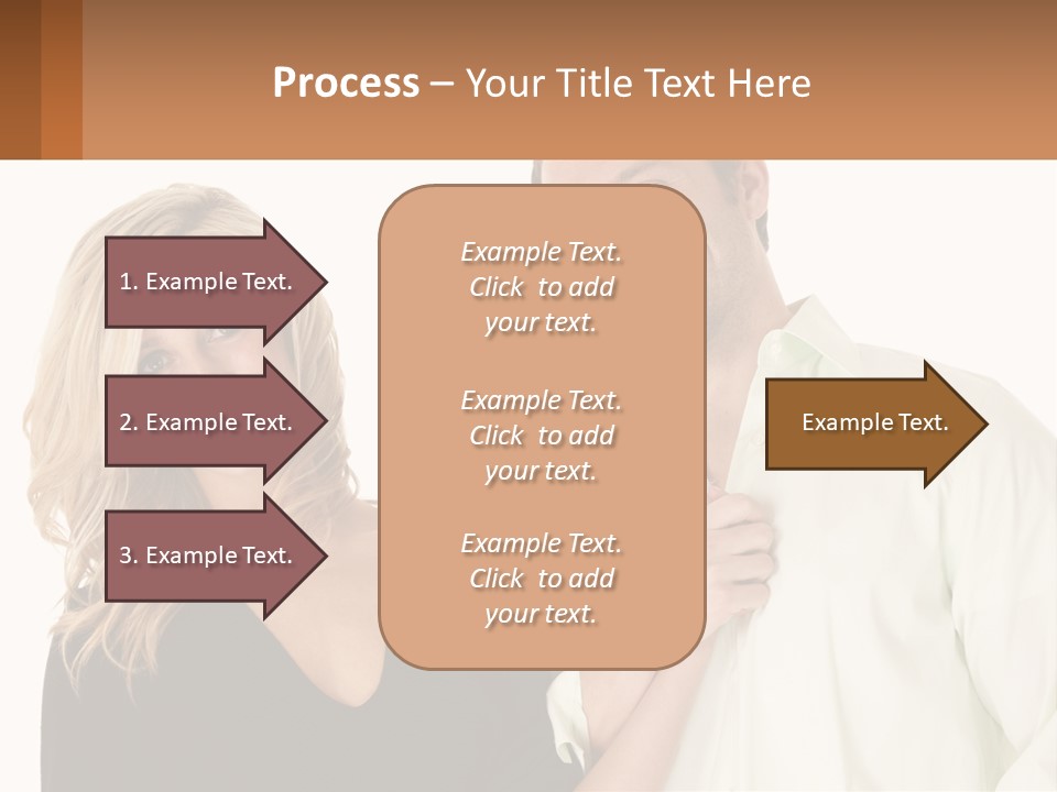 Relationship Portrait Fingers PowerPoint Template