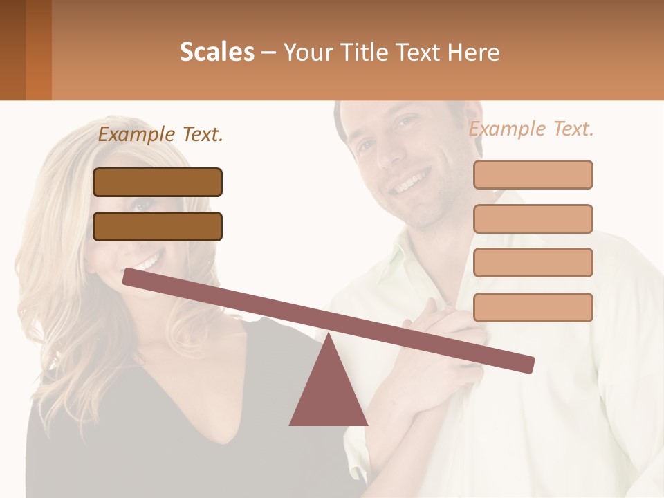 Relationship Portrait Fingers PowerPoint Template