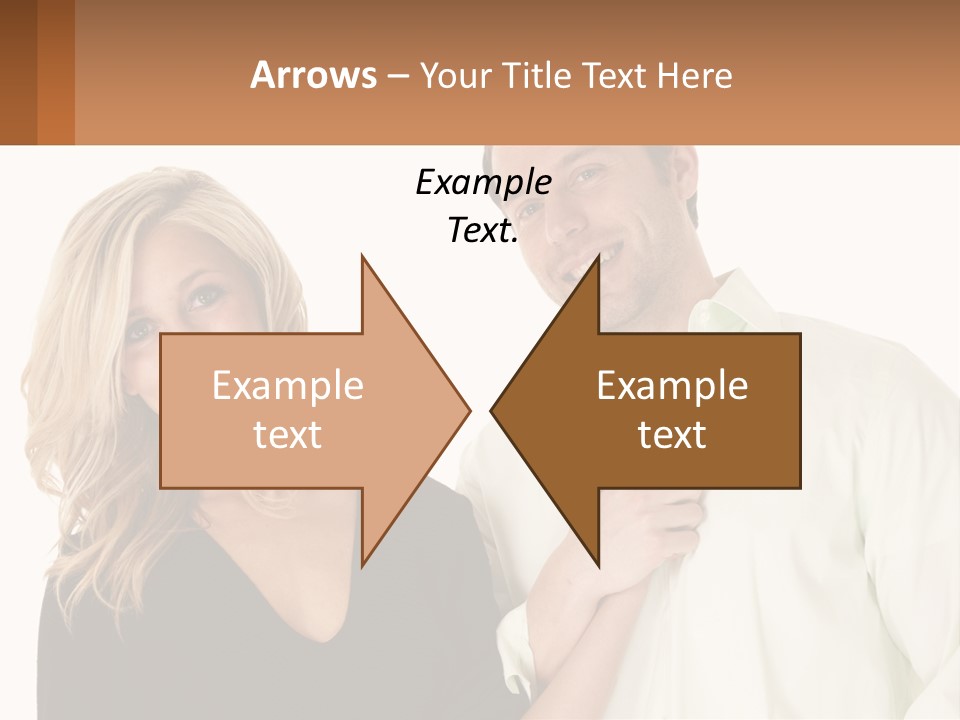 Relationship Portrait Fingers PowerPoint Template