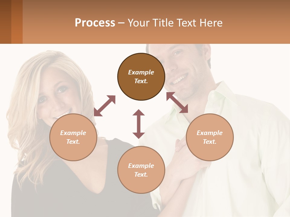 Relationship Portrait Fingers PowerPoint Template