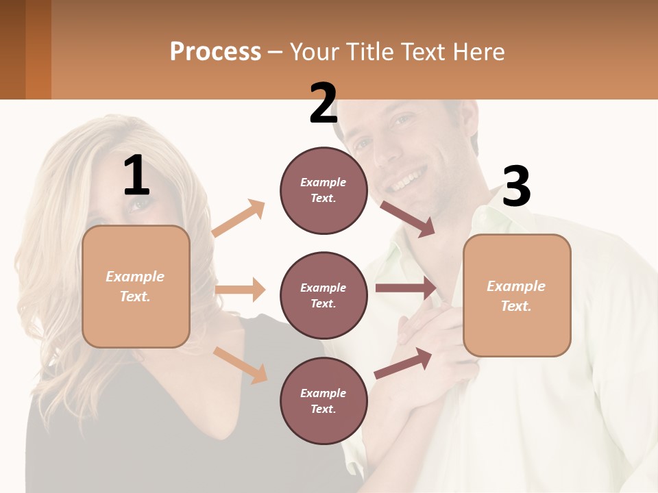 Relationship Portrait Fingers PowerPoint Template