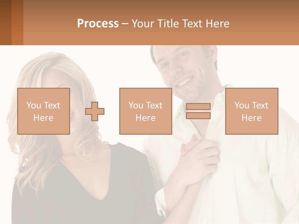 Relationship Portrait Fingers PowerPoint Template