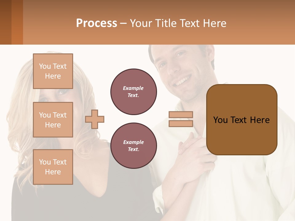 Relationship Portrait Fingers PowerPoint Template