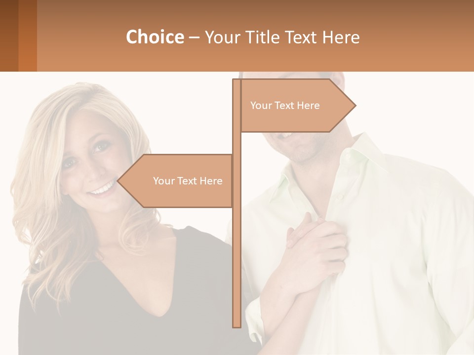 Relationship Portrait Fingers PowerPoint Template