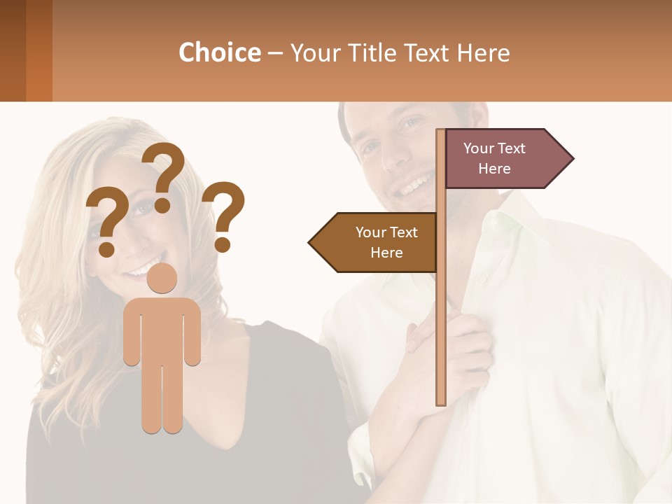 Relationship Portrait Fingers PowerPoint Template