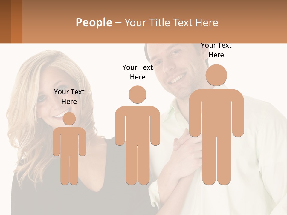 Relationship Portrait Fingers PowerPoint Template