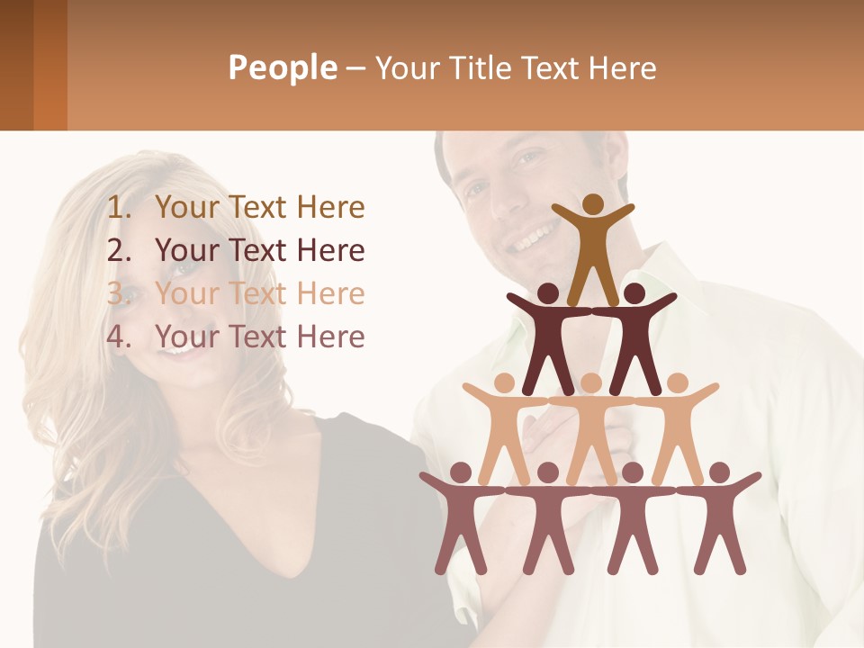 Relationship Portrait Fingers PowerPoint Template