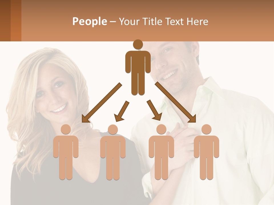 Relationship Portrait Fingers PowerPoint Template