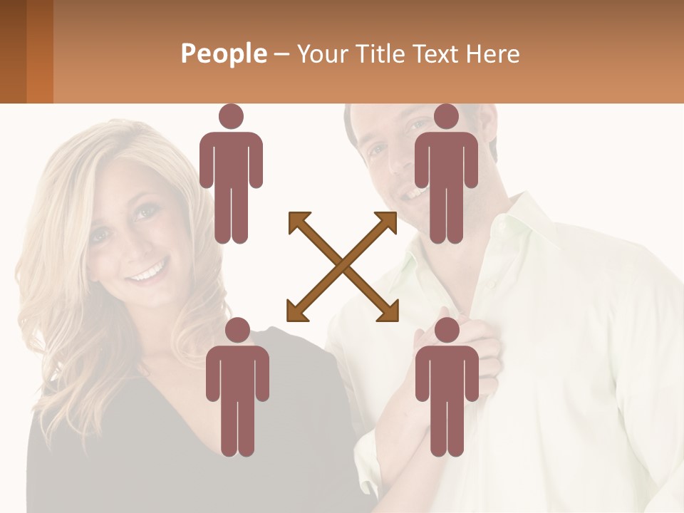Relationship Portrait Fingers PowerPoint Template