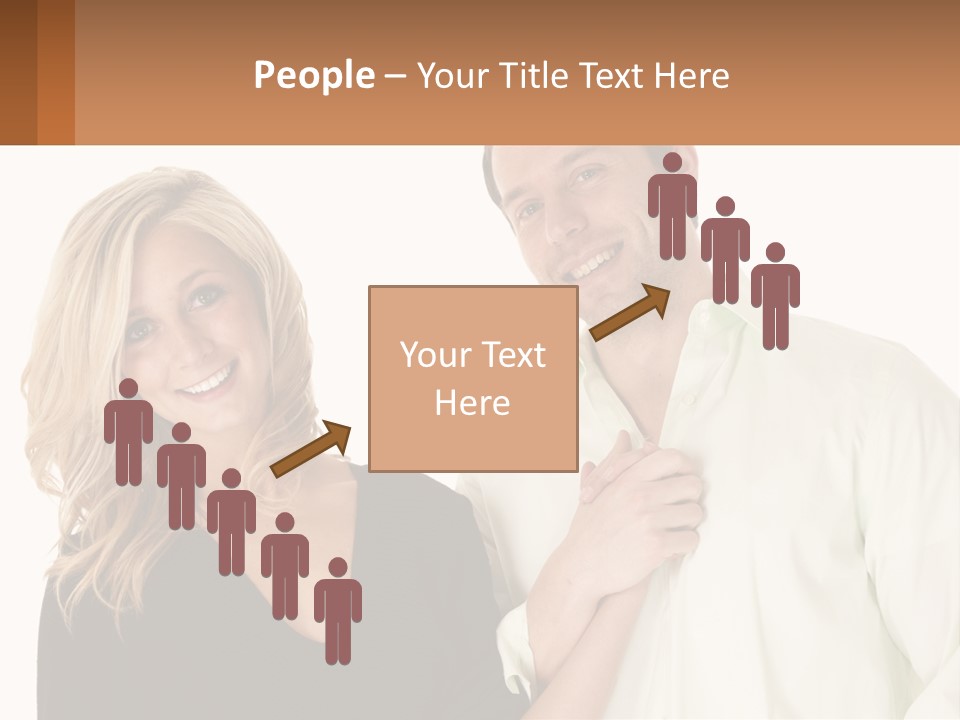 Relationship Portrait Fingers PowerPoint Template
