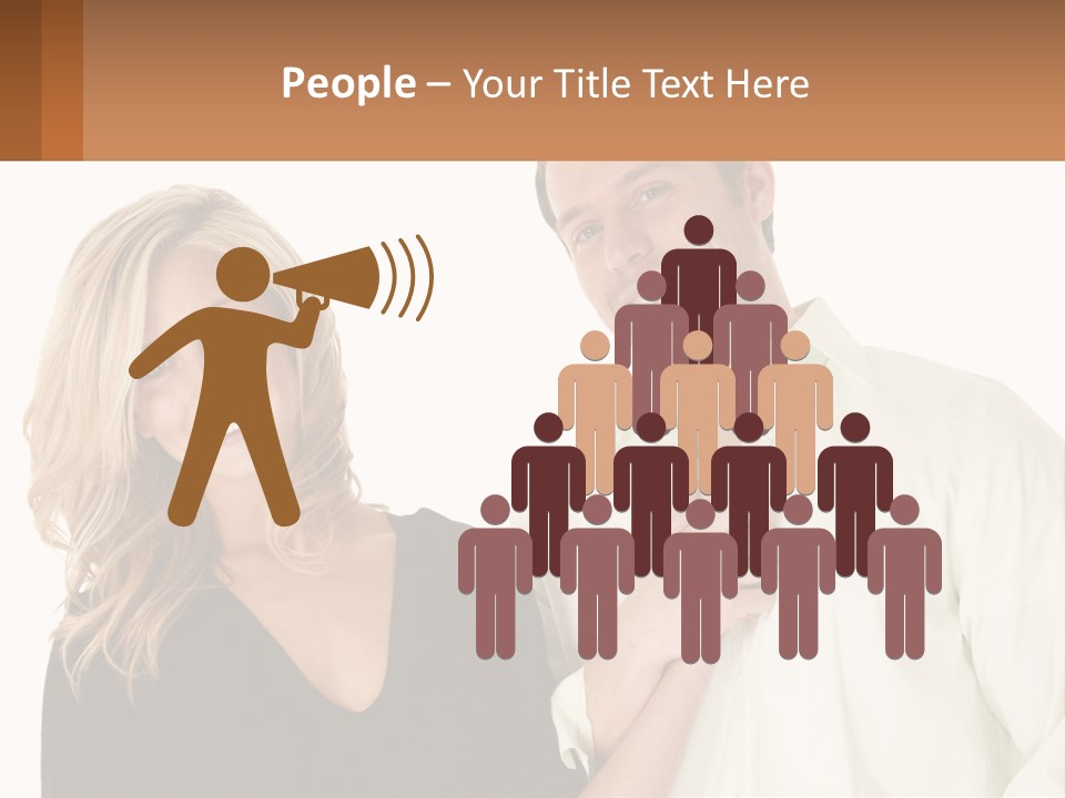 Relationship Portrait Fingers PowerPoint Template