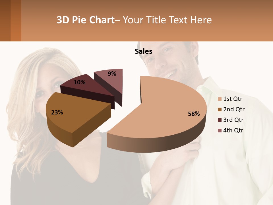 Relationship Portrait Fingers PowerPoint Template