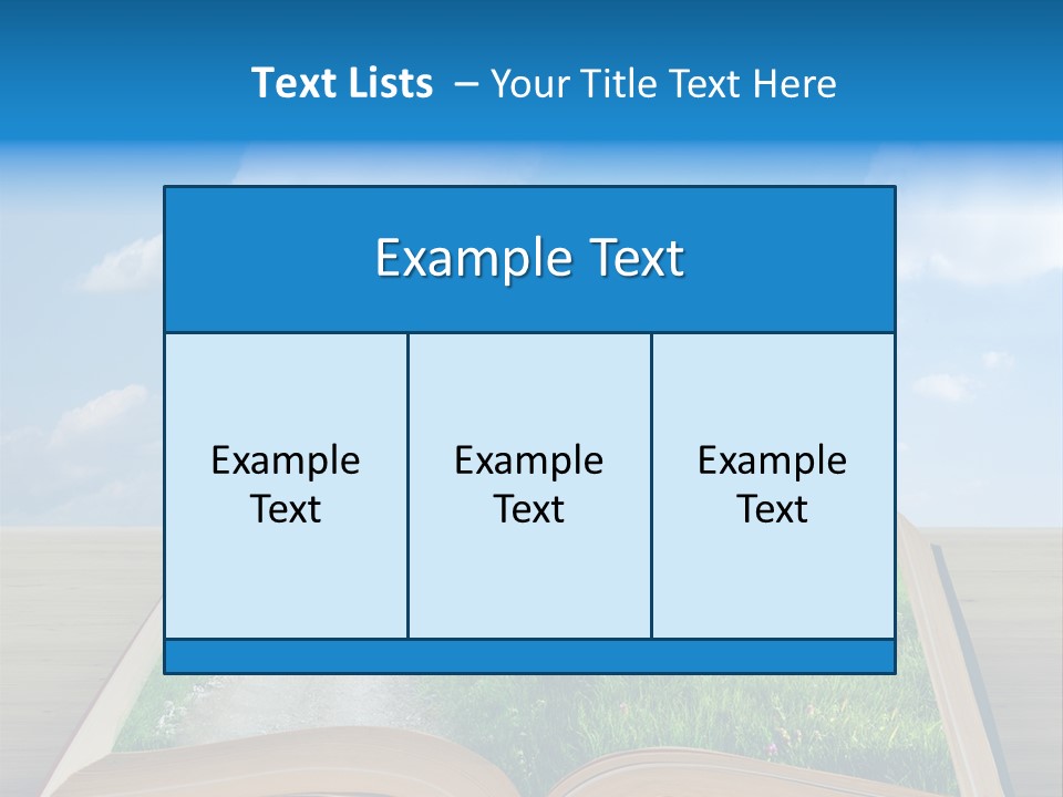 An Open Book With A Tree On Top Of It PowerPoint Template
