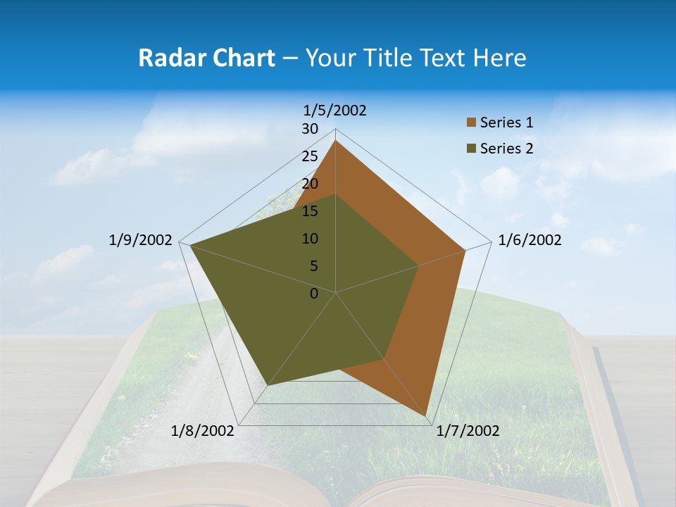 An Open Book With A Tree On Top Of It PowerPoint Template