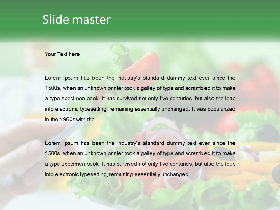 Restaurant Lunch Fresh PowerPoint Template