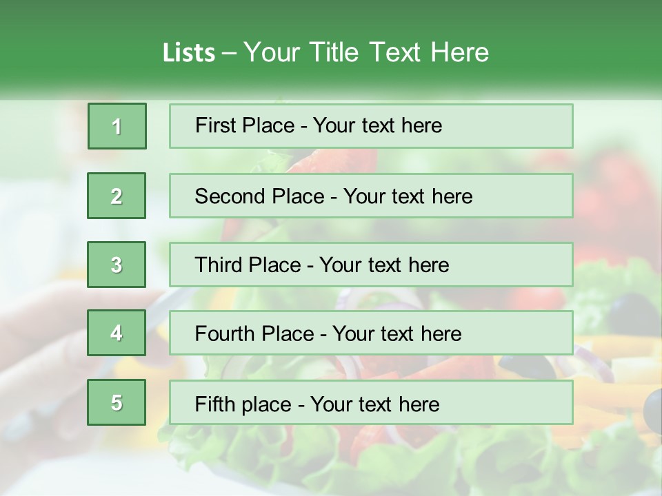 Restaurant Lunch Fresh PowerPoint Template