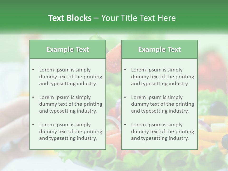 Restaurant Lunch Fresh PowerPoint Template