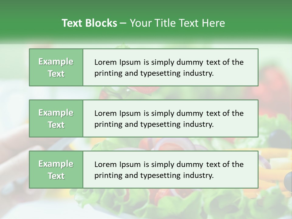 Restaurant Lunch Fresh PowerPoint Template