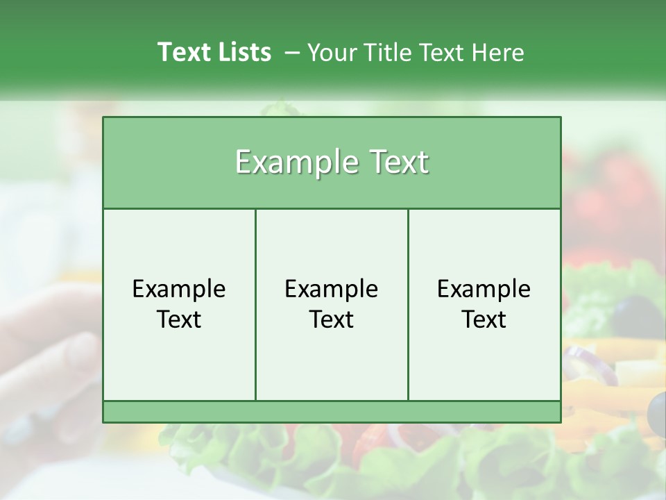 Restaurant Lunch Fresh PowerPoint Template