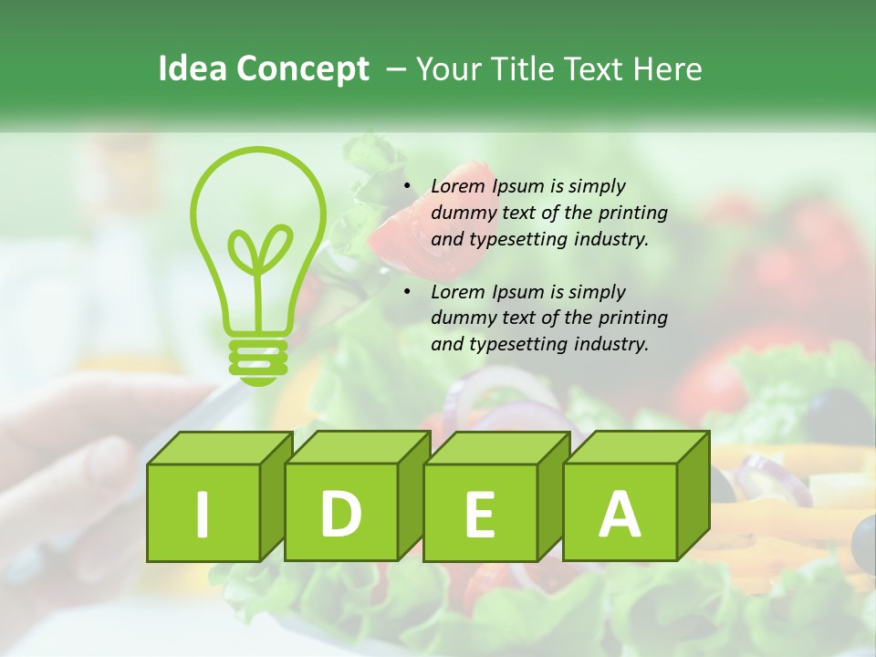 Restaurant Lunch Fresh PowerPoint Template