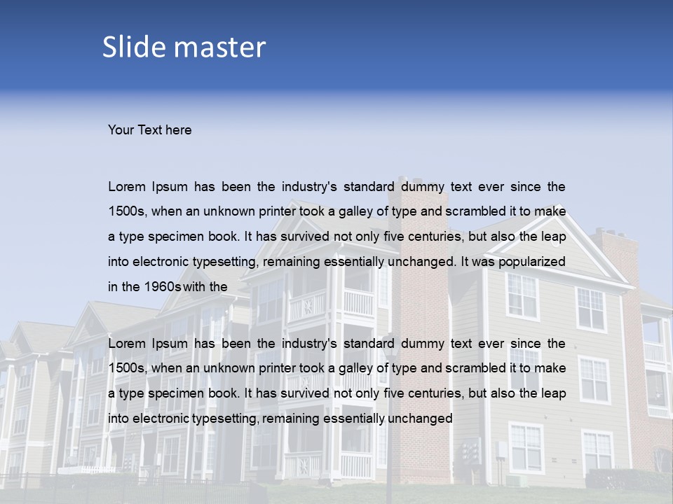 Starter Home Lifestyle PowerPoint Template